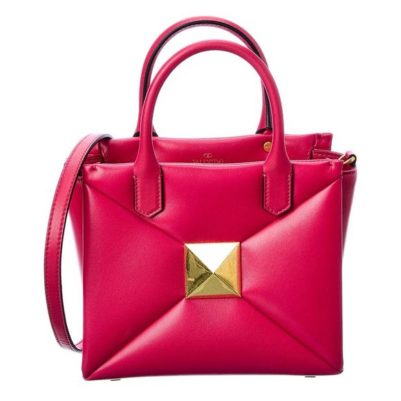 Valentino | Bags | Valentino One Stud Small Leather Tote Pink | Poshmark